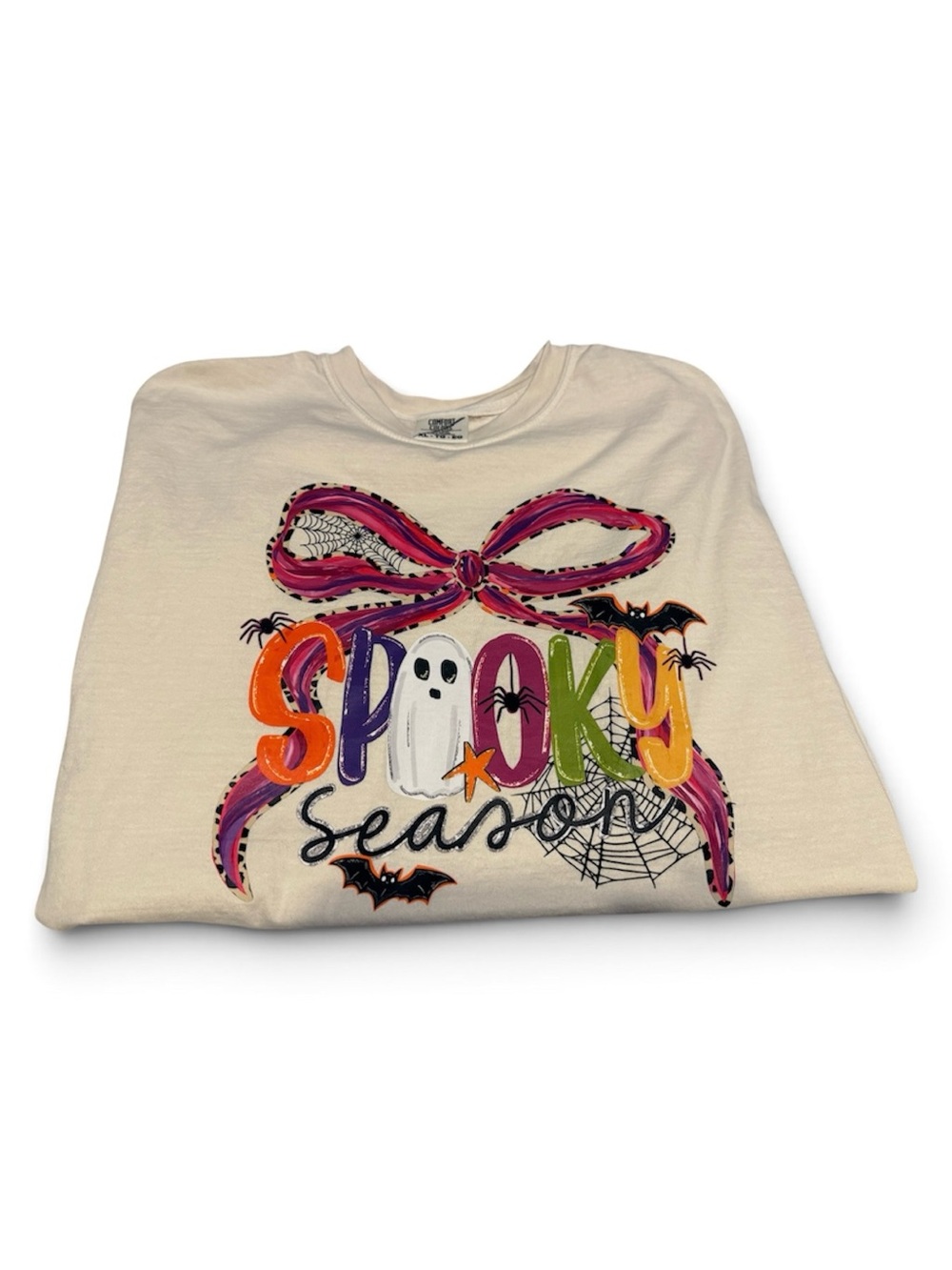 Size XL | Comfort Colors Graphic Tee with Colorful Halloween Print